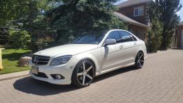 Mercedes C-350 lowered on ordered Eibach Lowering Springs 